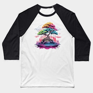 Zen Bonsai Tree Baseball T-Shirt